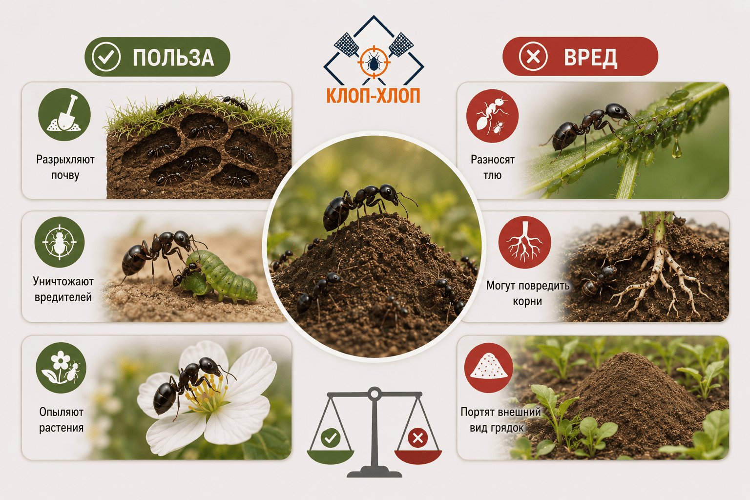 Роль садовых муравьёв в экосистеме